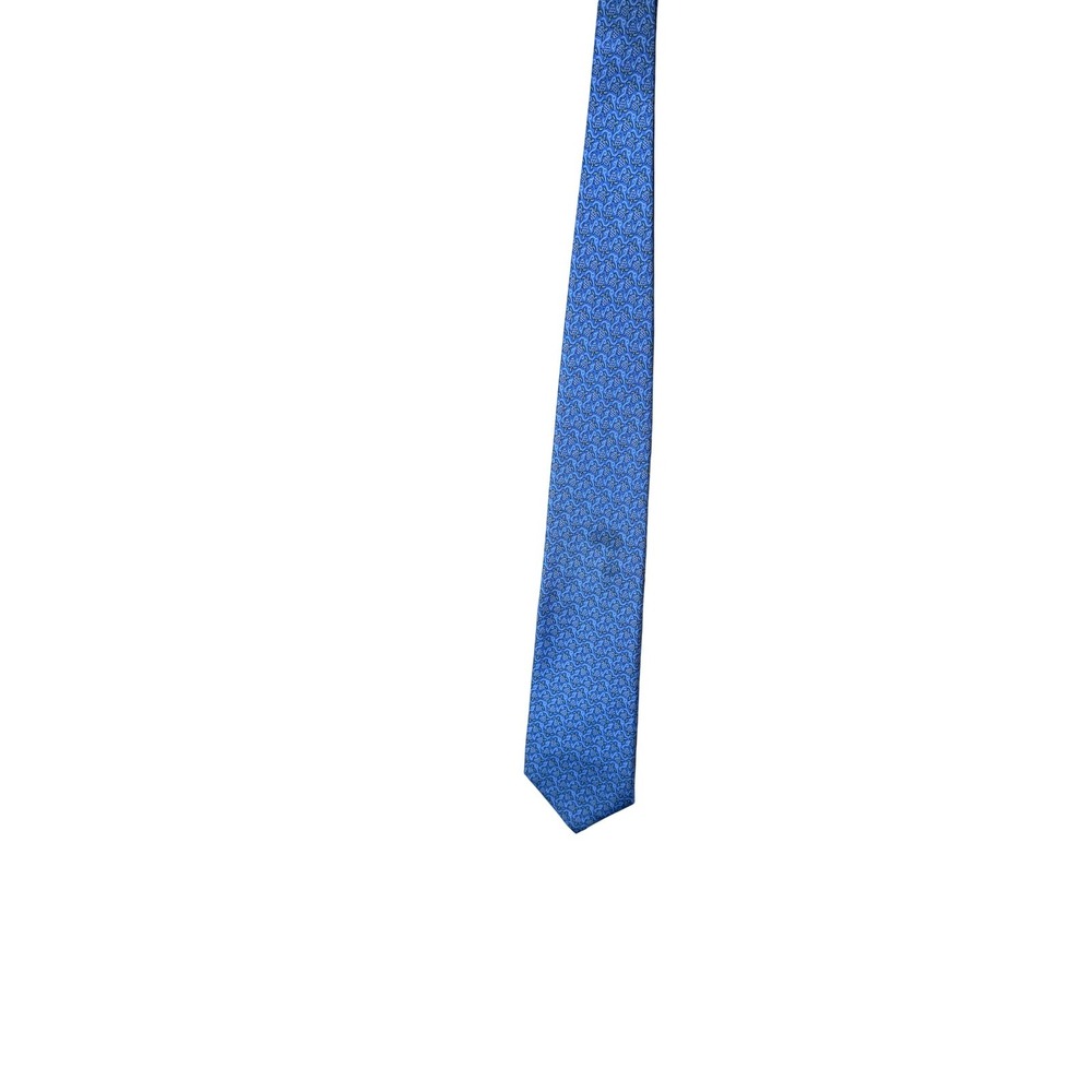 Vineyard Vines Tie Mens One Size‎ Blue Turtle Print Silk Necktie Hand Made USA
